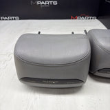 2001-2006 BMW E46 M3 Convertible Grey Rear Headrests Head Rests Pair OEM *Notes*