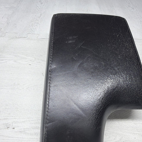 01-06 BMW E46 M3 Center Console Armrest Arm Rest Black Leather *Notes*