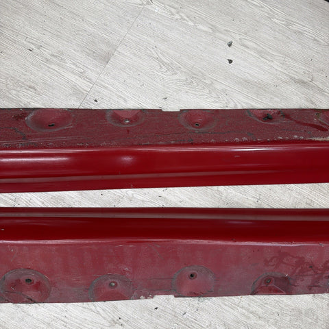 01-06 BMW E46 M3 Rocker Panel Side Skirts OEM Imola Red