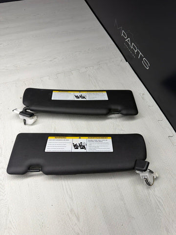 14-21 OEM BMW F22 F87 M235 M2 Interior Sun Visors Leather Black Pair Set