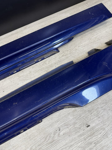 06-10 BMW E63 E64 M6 Side Skirts Rocker Panels Interlagos Blue OEM