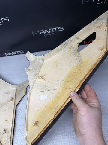 94-99 BMW E36 318I 323I 325I M3 COUPE REAR C PILLAR PILLARS TRIMS BLACK *CRACKS