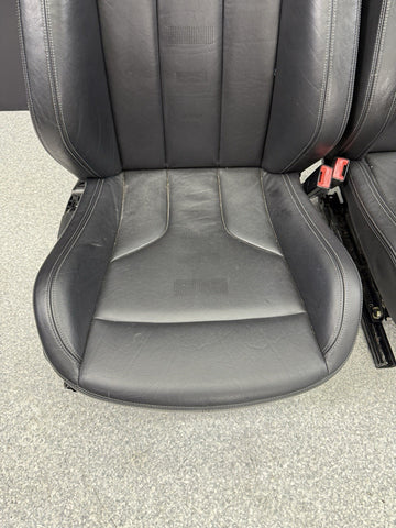 OEM 15-18 BMW F80 M3 FRONT LEATHER SEAT SEATS CUSHION INTERIOR BLACK