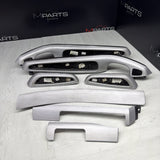 01-06 BMW E46 M3 Convertible Interior Armrests Trim Set Brushed Aluminum *Notes*
