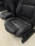 94-99 BMW E36 Coupe 2 Door M3 323 325 328 Front Power Leather Seats Pair Black
