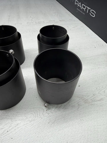 (4) BMW M2/M3/M4/M5 Black Exhaust Tips F87/F80/F82/F83/F10