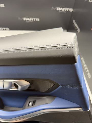 BMW 21-26 G80 M3 Sedan Rear Left Driver Side Door Panel Fjords Blue