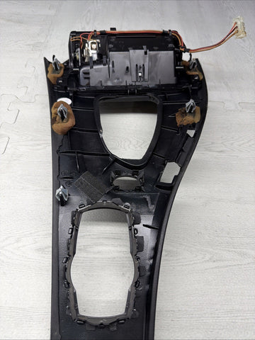 08-13 BMW E90 E92 M3 OEM  Front Center Console Cover Leather DCT *Scratches*