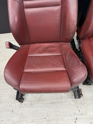 BMW 06-07 E60 M5 Sedan Front Seats Leather Heated Indianapolis Red