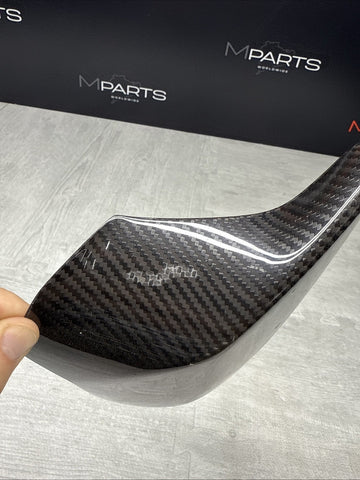 BMW F80 F82 F83 M3 M4 15-20 Front Left Carbon Fiber Mirror Cap OEM 2348099