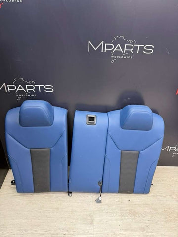 21-26 BMW G82 M4 Coupe Interior Rear Back Seat Back Rest Seats Fjords Blue