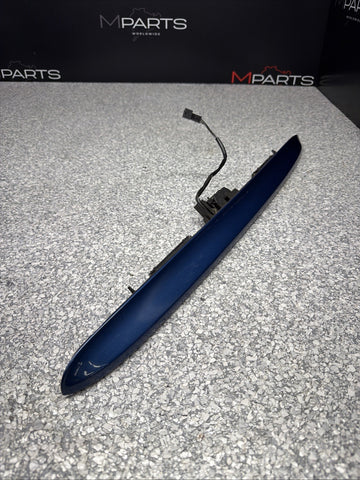01-03 BMW E46 M3 Coupe Trunk Lid Grip Key Deck Handle Topaz Blue *Crack*