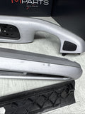 01-06 BMW E46 M3 Convertible Interior Armrests Trim Set Brushed Aluminum *Notes*