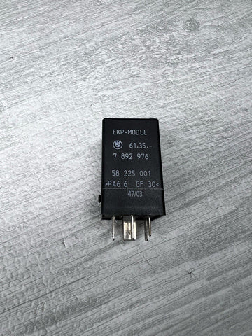 BMW 00-06 E39 M5 E46 M3 EKP Fuel Pump Relay Relays Fuses Unit Coupe OEM