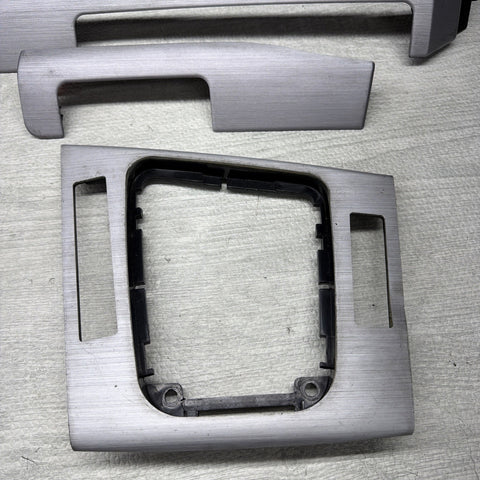 01-06 BMW E46 M3 Convertible Interior Armrests Trim Set Brushed Aluminum *Notes*