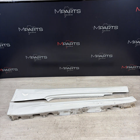 08-13 BMW E92 E93 M3 OEM Right Left Passenger Side Skirt Rocker Panels White