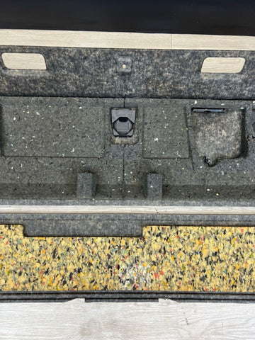 13-16 BMW F10 M5 REAR DECK SPEAKER COVERS PARCEL SHELF COVER PANEL ALCANTARA OEM