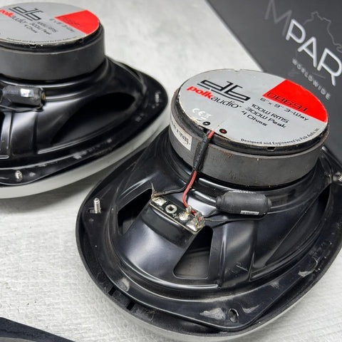 Polk Audio DB691 6-by-9-Inch 3-Way Car Speakers (Pair, Silver) 100W RMS POWER
