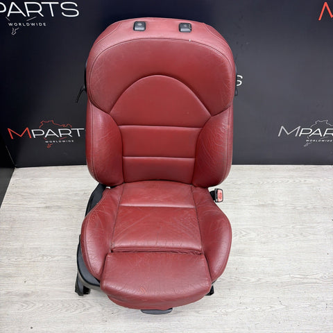 OEM BMW E46 M3 Coupe Leather Passenger Seat Interior IMOLA RED *Notes*