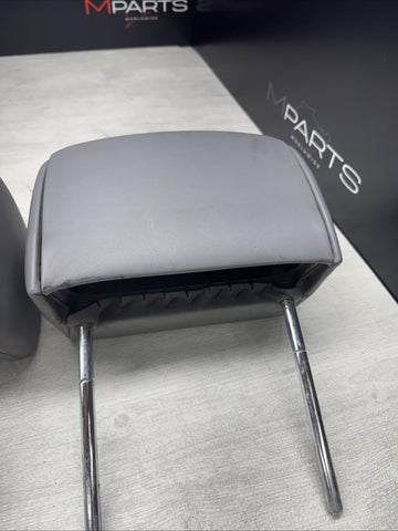 2001-2006 BMW E46 M3 Convertible Grey Rear Headrests Head Rests Pair OEM