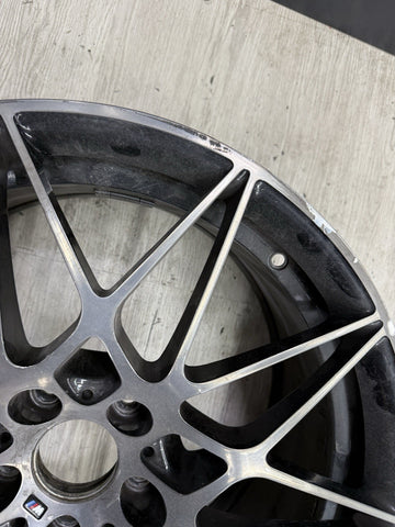 15-20 BMW F80 F82 F83 M3 M4 666M 20” Front OEM Wheel Rim 20x9 *BENT NON REPAIR