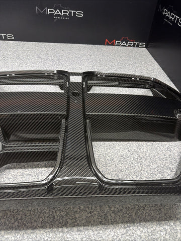 NEW 21-26 BMW G80 G82 G83 M3 M4 REAL CARBON FIBER CSL STYLE NOSE GRILL GRILLE