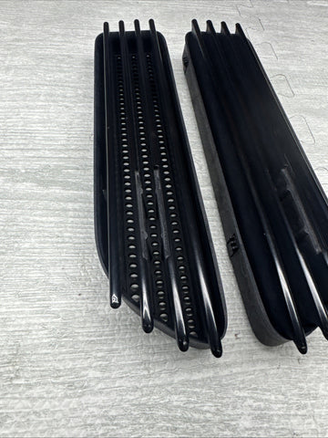 01-06 BMW E46 M3 BLACK Right Left Fender Vents Grille Grills Trims NO EMBLEM