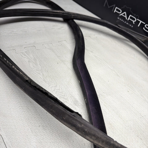 92-99 BMW E36 M3 323 325 328 Front Driver Door Weather Strip Seal Coupe Black *