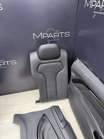 BMW F82 M4 15-20 Merino Black Leather Front Seats Rear Seats Door Cards
