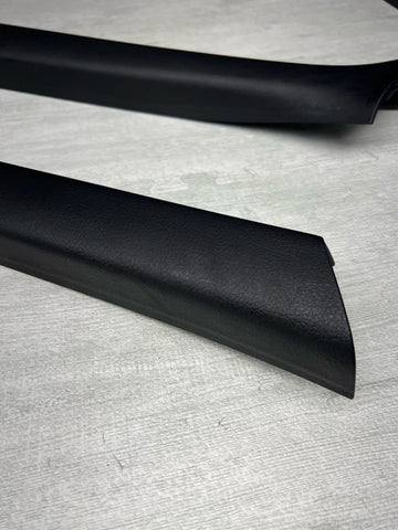 01-06 BMW E46 M3 Convertible Front A Pillars Black Original OEM Pair