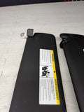 15-20 BMW F82 M4 Left & Right Interior Sun Visor Pair Black OEM