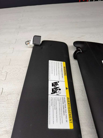 15-20 BMW F82 M4 Left & Right Interior Sun Visor Pair Black OEM