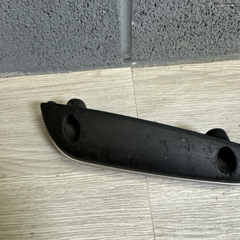 01-06 BMW OEM E46 M3 Brushed Aluminum/Black Vert Trim Armrest Left Driver Rear