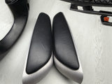 01-06 BMW E46 M3 Convertible Interior Armrests Trim Set Brushed Aluminum *Notes*