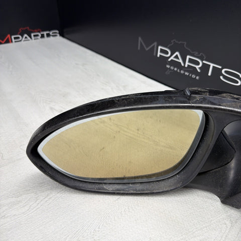 08-13 BMW E92 E93 M3 Left Heated Fold Mirror Assembly Matte Black *Notes*