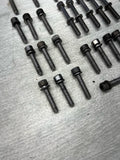 BMW 08-13 E90 E92 E93 M3 S65 Engine Oil Pan Bolts OEM Set Complete