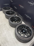 BMW 18-24 X5M X6M Competition 21" 22" Rims Wheels OEM 818M Gloss Black
