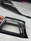 15-20 BMW F80 M3 F82 M4 Carbon Fiber Interior Console Vent Trim Set OEM