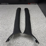 01-06 BMW E46 M3 Coupe Front A Pillars Black Original OEM Pair *Notes*