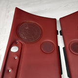 01-06 BMW E46 M3 Convertible Rear Left Right Door Cards Panels Trims Imola Red