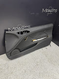 01-06 BMW E46 M3 FRONT PASSENGER RIGHT SIDE DOOR PANEL CARD BLACK OEM