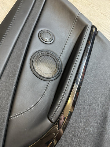 15-20 BMW F82 M4 Coupe Rear Right Black Extended Leather Door Card Panel
