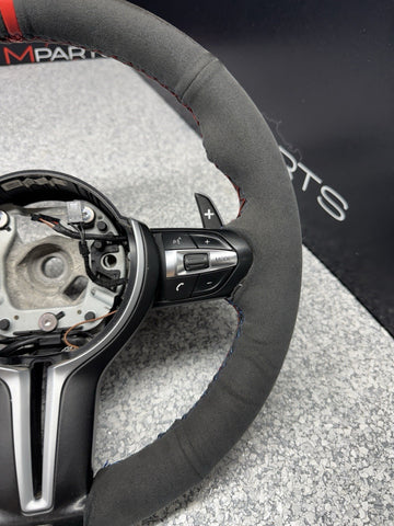 BMW Steering Wheel 15-20 F80 F82 F83 M3 M4 Rewrapped