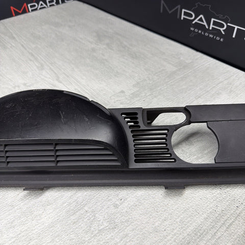 01-06 BMW E46 CONVERTIBLE REAR SEAT ROLLOVER BAR TRIM COVER 8204279 OEM BLACK