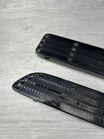 01-06 BMW E46 M3 Left Right Fender Vent Grilles Grills Trims Chrome Genuine OEM