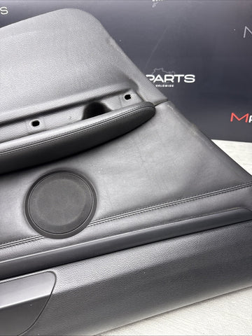 08-13 BMW E92 M3 Original Black Interior Rear Left Driver Door Card Panel
