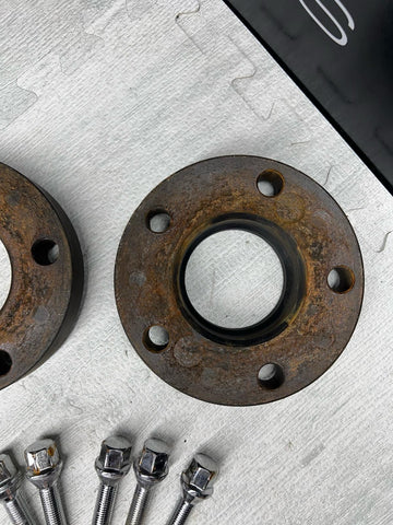 25MM Spacers + Extended Bolts PAIR 5x120 BMW E SERIES