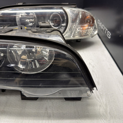 2001 BMW E46 M3 ORIGINAL Single Xenon Headlights Head Lights Corner Lights