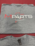 Mpartsworldwide Classic  Tee T Shirt T-Shirt 2025 Gray Company Design L Large