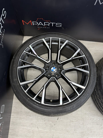 22" STAGGERED M SPORT COMPETITION STYLE WHEELS RIMS 5x120 BMW X6 M50i M60i